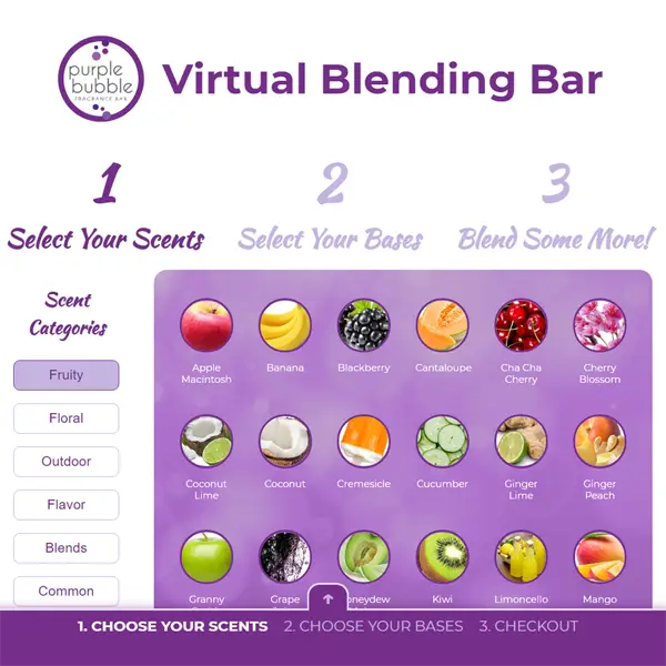 Purple Bubble Virtual Blending Bar